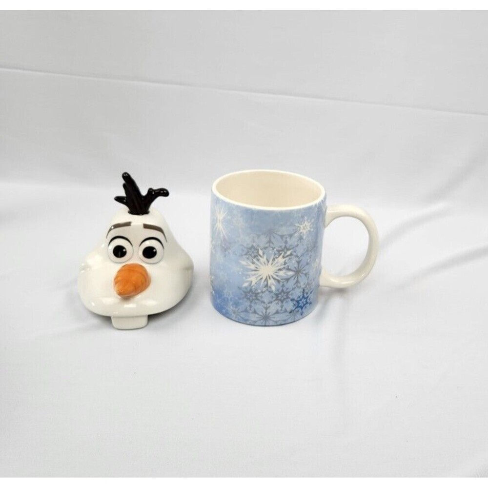 Disney's Frozen Olaf Coffee/Cocoa Mug w/ Lid & Handle Super Cute! RARE!